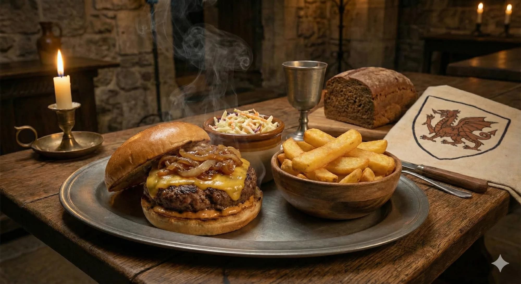 Knight's Shield Burger